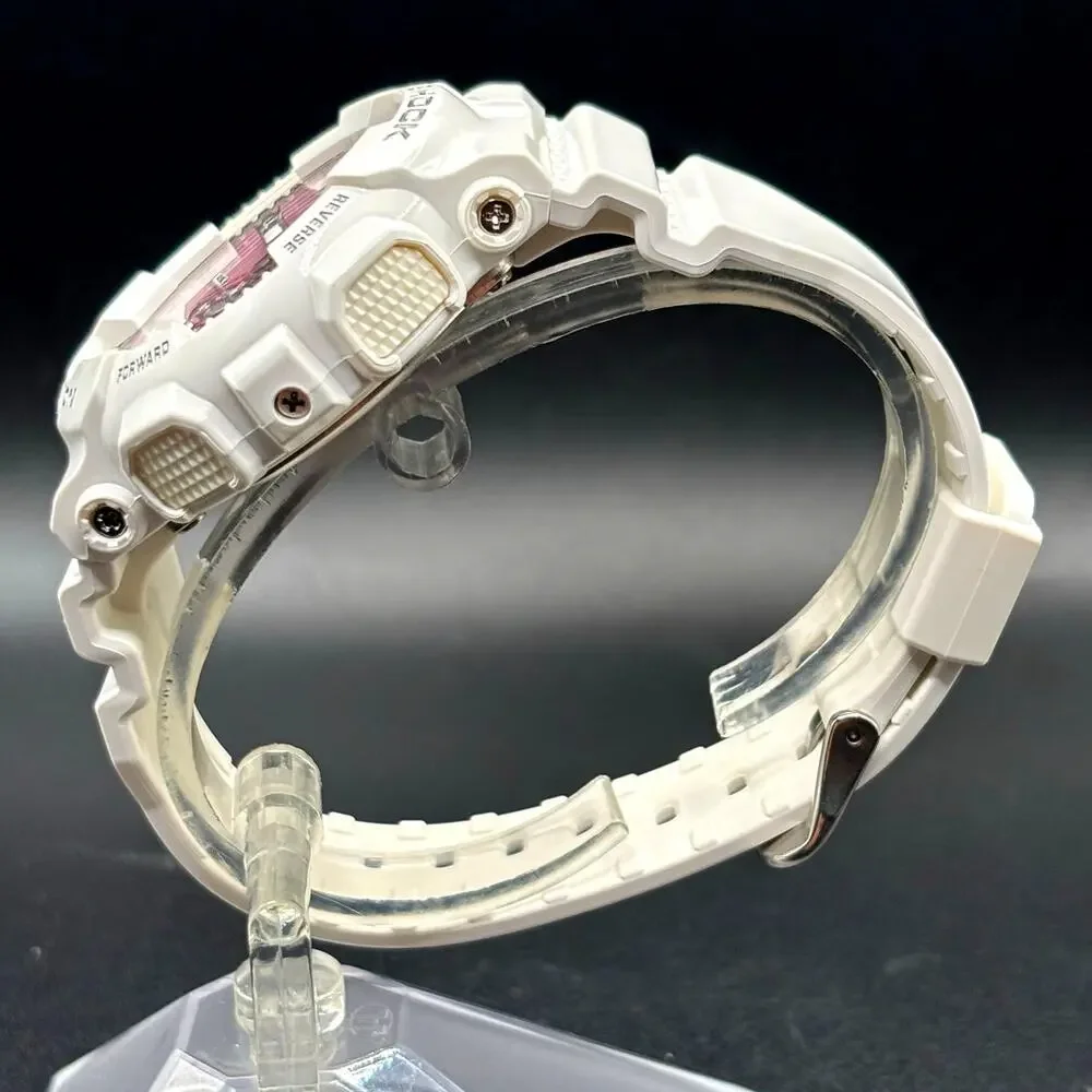 Casio G-Shock GMA-S110MP-7A S-Series White Pink Analog Digital Watch